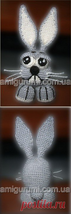 Круглый заяц крючком — Вязаные игрушки. Амигуруми всех стран, соединяйтесь