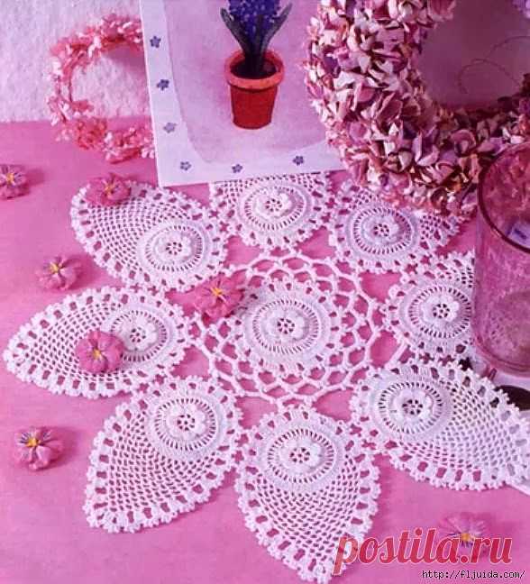 Ажурные салфеточки крючком..