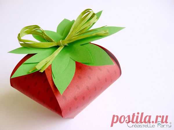 Créastelle Party: DIY Boîte cadeau fraise