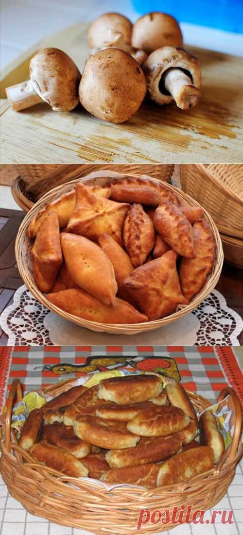 Пирожки со свежими шампиньонами / Простые рецепты
