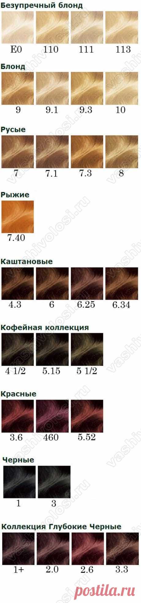 Гарньер Колор палитра | Краски| Ваши волосы