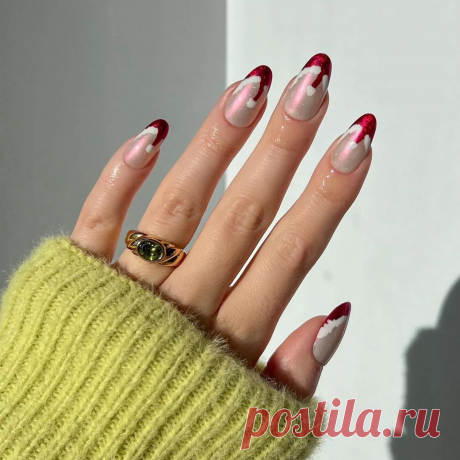 Хромированый зимний маникюр: 16 классных идей для праздника - GlobalFashion