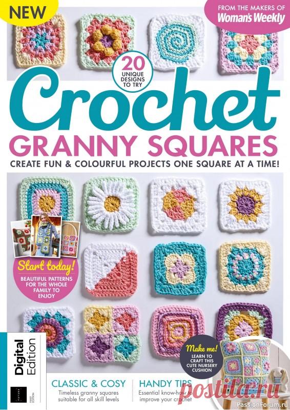 Вязаные проекты крючком в журнале «Crochet Granny Squares - 1st Edition 2025» | Журналы