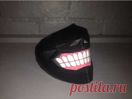 Tokyo Ghoul Inspired Mask by Kaydoven English
This was originally one of my favorite papercraft designs by Ryan Charizard way back in 2015. Recently I have been in contact with Ryan and now converted his Pepakura model into what I think is a nice piece in my little 3D print collection. 
Ryan's suggested height (You will have to rotate the print 90 degrees to make it vertical) was 12cm. After printing this though I have found out it was too small to fit my face. The thickne...