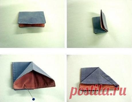 Бабочки из ткани. А сложена как в технике оригами.