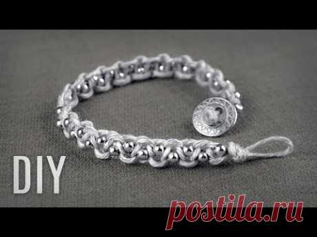 DIY Super Easy Beaded Macramé Bracelet | Easy Crafts
