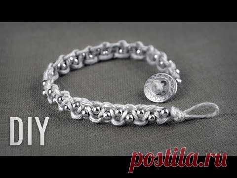 DIY Super Easy Beaded Macramé Bracelet | Easy Crafts