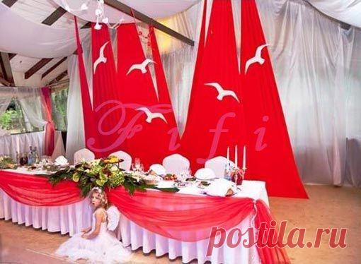 свадебное оформление красно -белом стиле - Поиск в Google