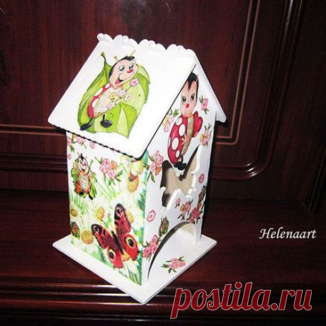Купить Чайный домик &quot;Забавные малыши&quot; - чайный домик, чайный домик декупаж, Декупаж, кухня