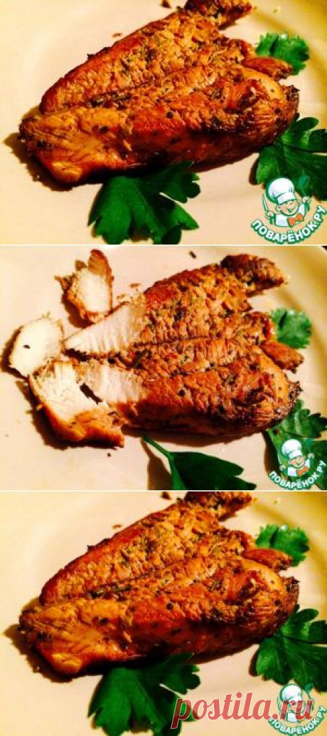 Копченая куриная грудка на сковороде за 30 минут - кулинарный рецепт