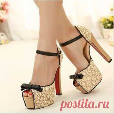 shoe Picture - More Detailed Picture about Free shipping women high square heel platform pump  big size lace women pumps summer F808 Picture in Pumps from Rebecca Garment Co.,Ltd