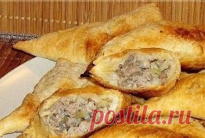 СЛОЁНЫЕ ПИРОЖКИ НА СМЕТАНЕ