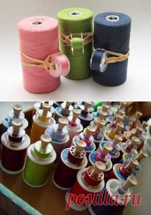 Как хранить намотанные шпульки (подборка, diy)