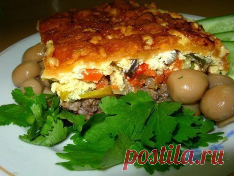 Для ленивых... мясной фарш- пакет любой овощной заморозки- сметана-…