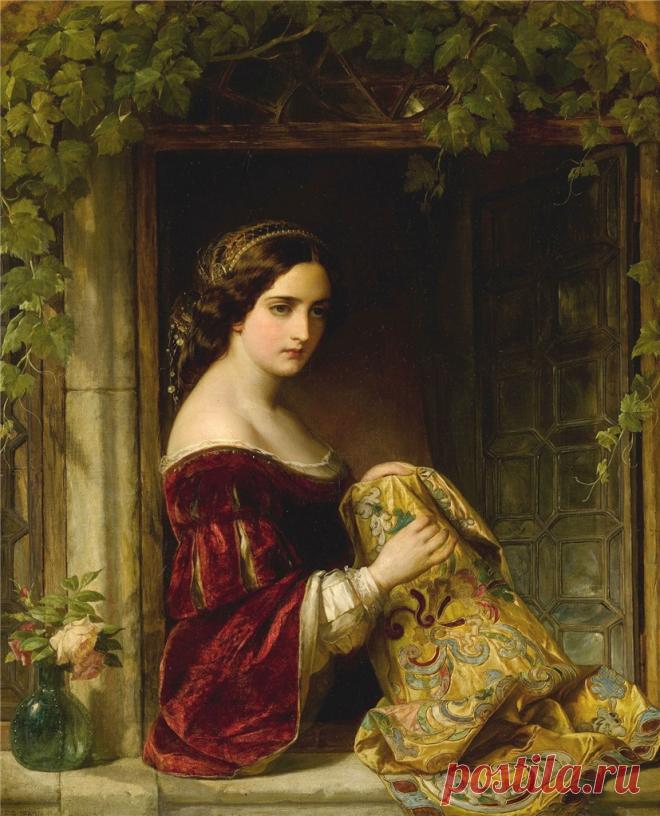 Английский художник Томас Френсис Дикси 1819—1895 Thomas Francis Dicksee (1819—1895) — английский живописец-портретист и жанрист. Получил образование в Лондонской академии художеств под руководством Бриггса. Кроме портретов, писал идеальные фигуры и …