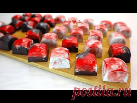 Корпусные конфеты в домашних условиях | Клубничная начинка, кофейный ганаш | LoveCookingRu