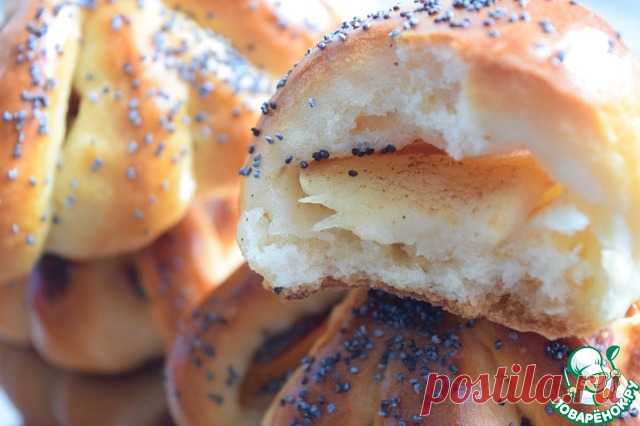 Замечательная яблочная выпечка - конвертики из творожного теста