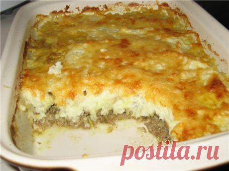 Запеканка с картофелем и фаршем в духовке, рецепт с фото