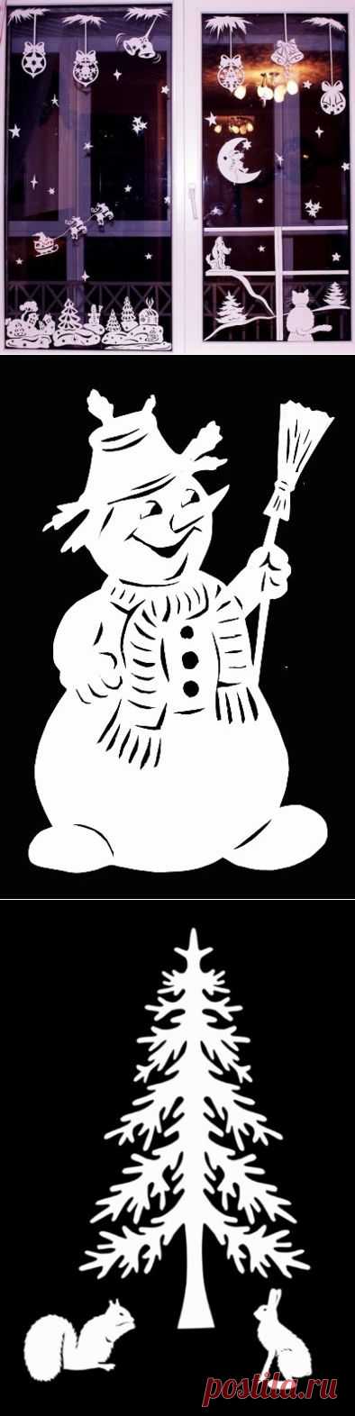 Украшение окон к новому году | УЮТНЫЙ ДОМ | советы