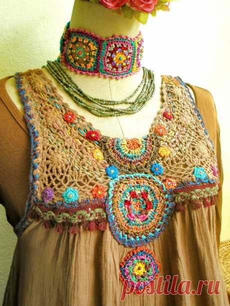 ~ chochet by me ~ modify my old dress