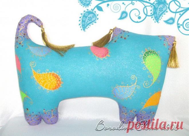 Котыподушки.текстильные диванные коты елены бородиной. | Colors.life