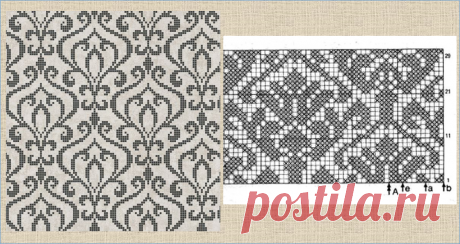 Подборка- 40 схем самых шикарных жаккардовых узоров - модели плюс схемы - в копилку вязальщиц | МНЕ ИНТЕРЕСНО | Яндекс Дзен