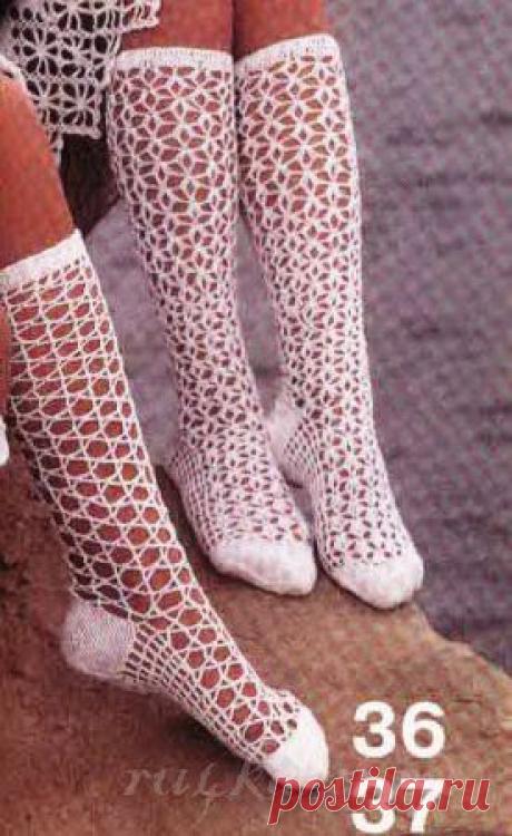 Ажурные гольфы &amp;raquo; Сайт &quot;Ручками&quot; - делаем вещи своими руками