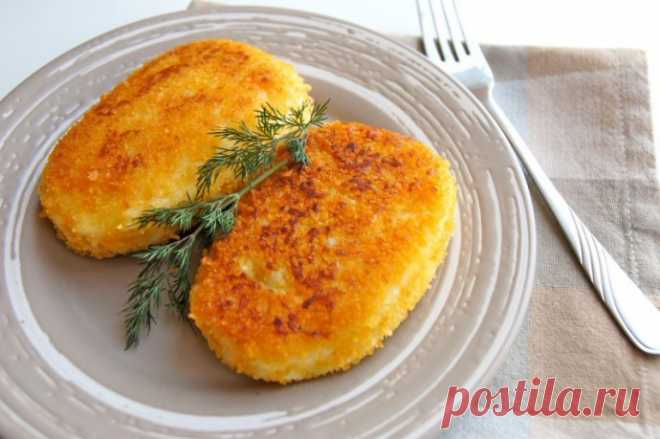 Картофельные котлеты с сыром