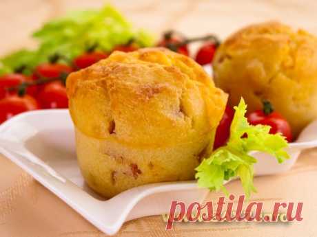 Маффины с сыром и ветчиной