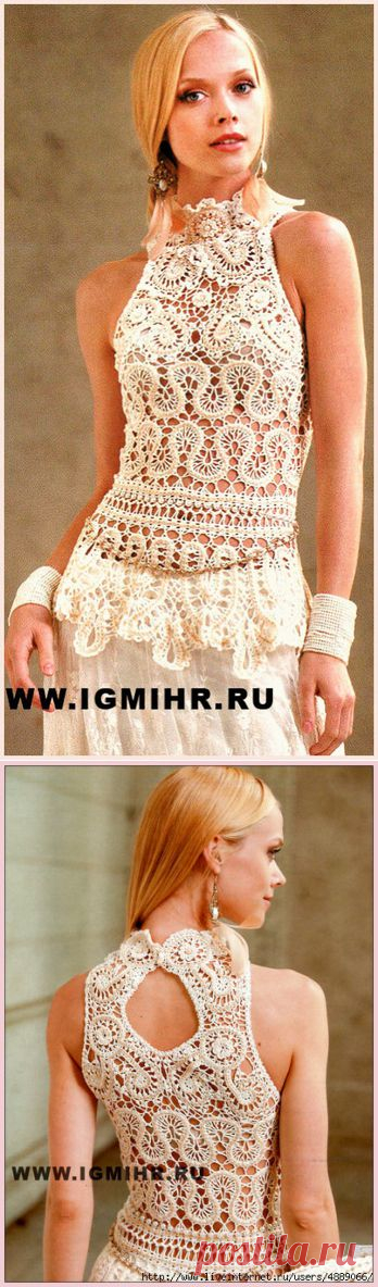Роскошный "брюгге". Кружевная туника "Франческа".