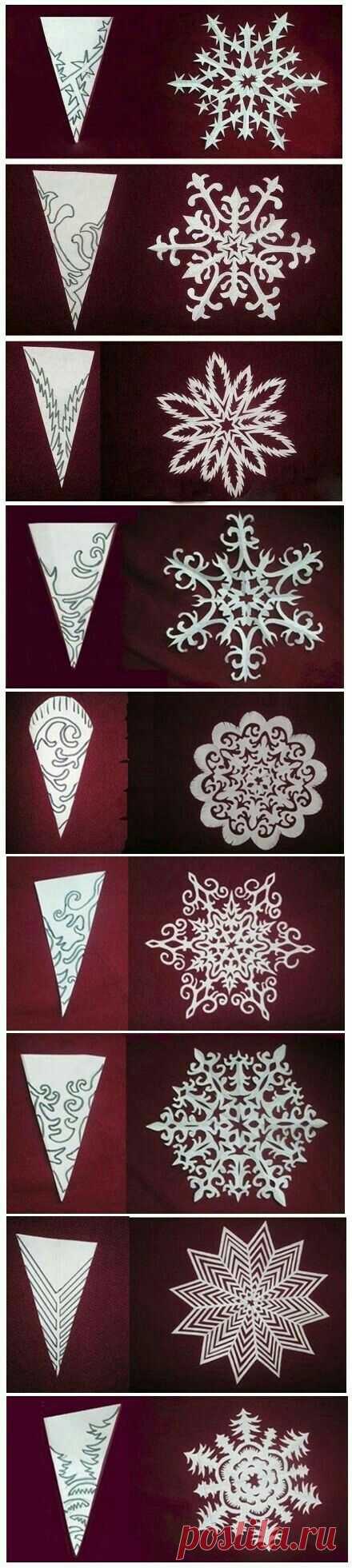 (28) Snowflake templates ~ neat! | Origami Ideas
