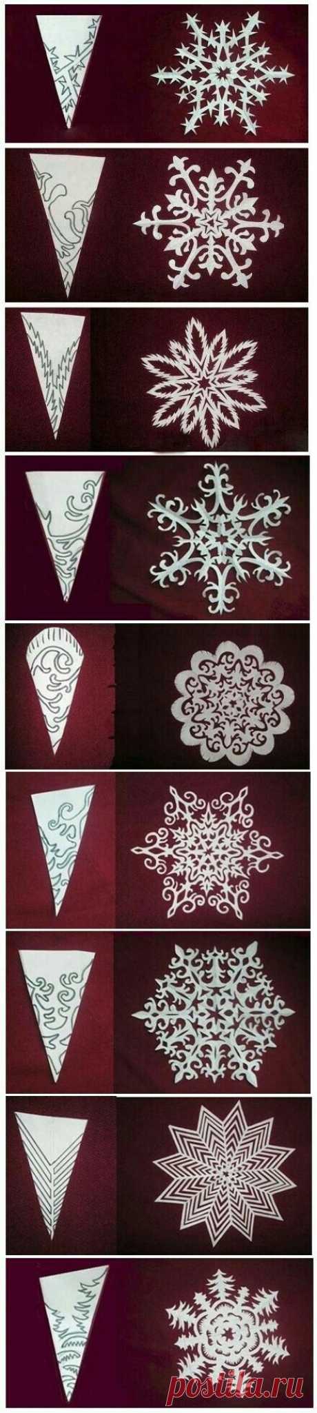 (28) Snowflake templates ~ neat! | Origami Ideas