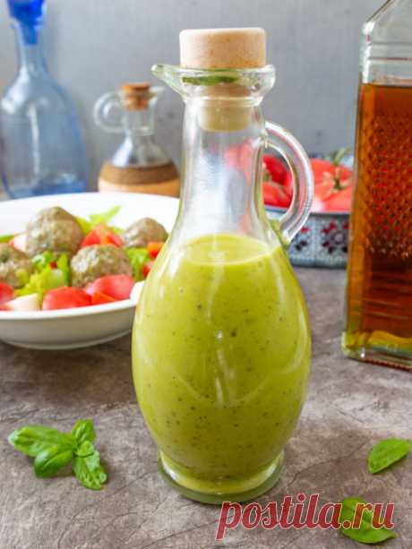 Рецепт Базиликовая салатная заправка на Вкусном Блоге