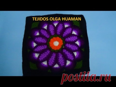 Flor grande en punto rococo de 12 pétalos video 3