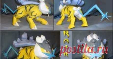 RAIKOU      243 / RAIKOU - Pokémon Papercraft  Name:  Raikou  Type:  Electric  Species:  Thunder Pokémon  Height:  1.9 m (6′03″)  Weight:  178.0 kg...
