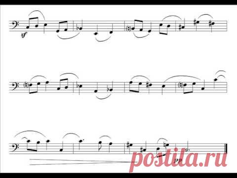 Владимир Сидоров. Четыре этюда для контрабаса-соло (opus 22a, 1978). Исполняет Петр Хотенов. Аудиостудия Магнитогорской консерватории. 2007.