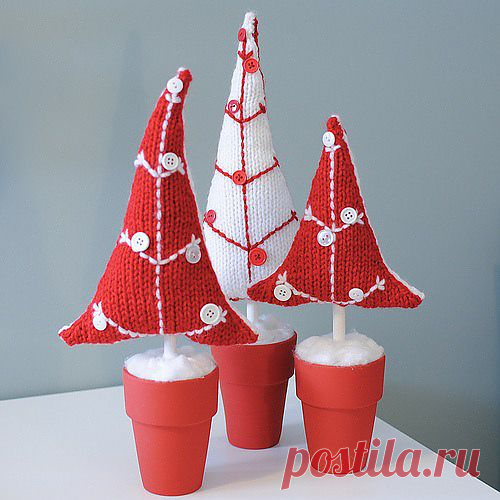 Вязаная елка спицами. Фото-мастер-класс | razpetelka.ru