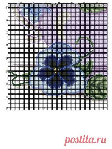 Вышивка анютины глазки . Анютины глазки вышивка крестом | Домоводство для всей семьи.