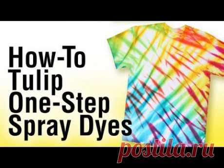 ▶ How-to Tie Dye using Tulip One-Step Spray Dye - YouTube