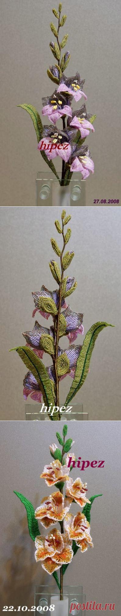 Мастер-класс: Гладиолус из бисера | Корица