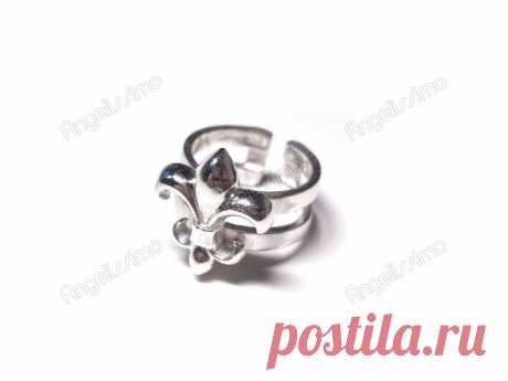 Фаланговое кольцо Флер де Лис от Amorem