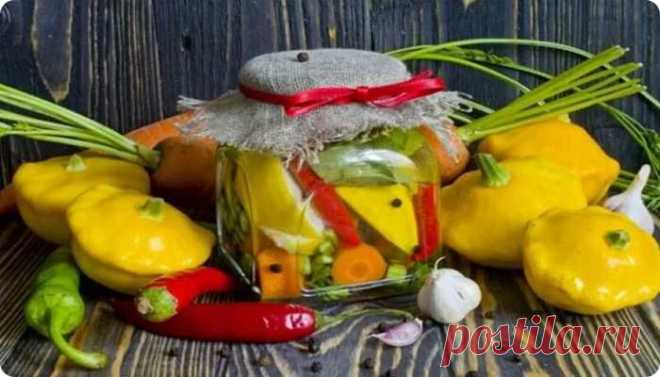 Консервированные патиссоны на зиму в банках - 5 вкусных рецептов