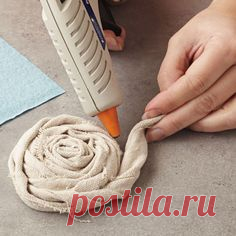 FLORES DE TELA Y CINTA!! в Pinterest
