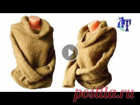 Свитер спицами с воротником хомут из буклированной пряжи #ЛюдмилаТен Свитер с воротником &quot;хомут&quot; из буклированной пряжи. Всем привет! Меня зовут Людмила Тен. На канале #ВязаниеипряжасЛюдмилойТен я показываю #о...