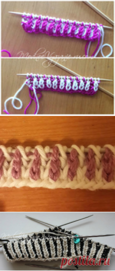 УРОКИ ВЯЗАНИЯ В ТЕХНИКЕ БРИОШЬ BRIOCHE KNITTING