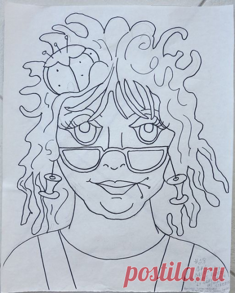 1000+ ideas about Lady 28 - the drawing by mamacjt, via Flickr on Pinterest | applique