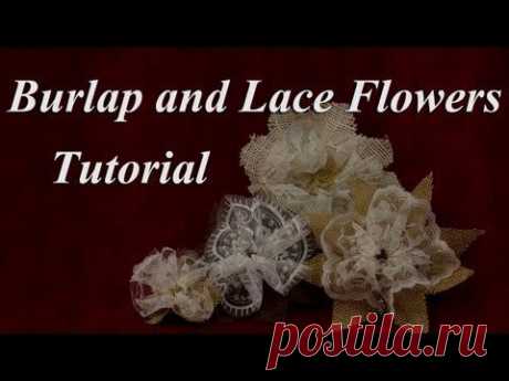 How to Make Lace and Burlap Flowers