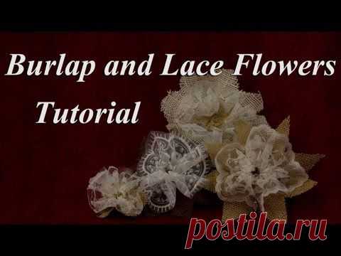 How to Make Lace and Burlap Flowers