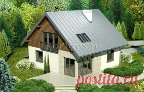 Проект компактного коттеджа R3875 в Екатеринбурге