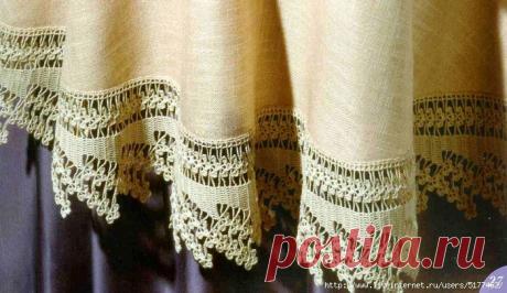 Кайма крючком.Великолепно..